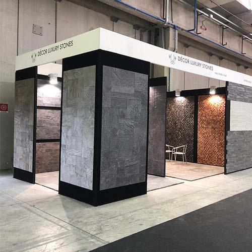 Stone displays at exhibition